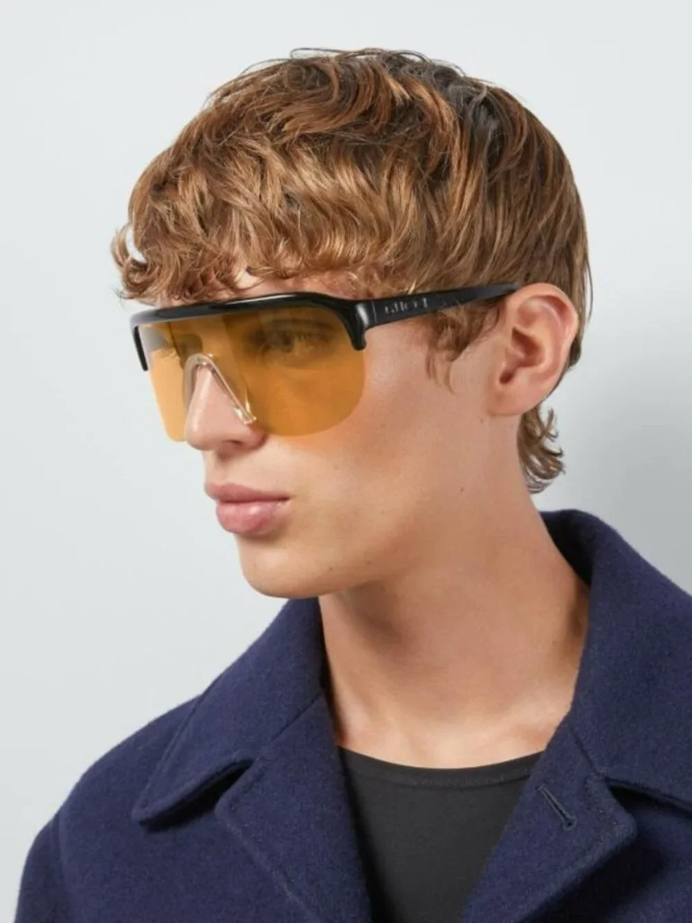 GUCCI GG1645S 005 BLACK MASK ORANGE SUNGLASSES